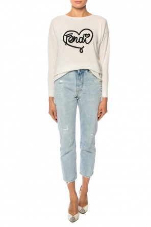 Cashmere sweater with logo, zdjęcie 2 Cashmere sweater with logo od Fendi